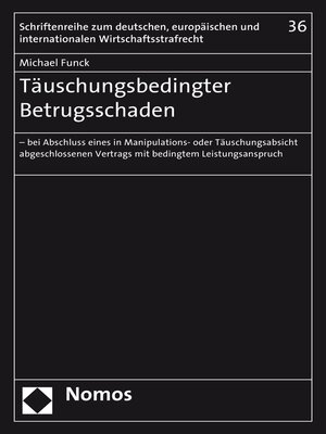 cover image of Täuschungsbedingter Betrugsschaden